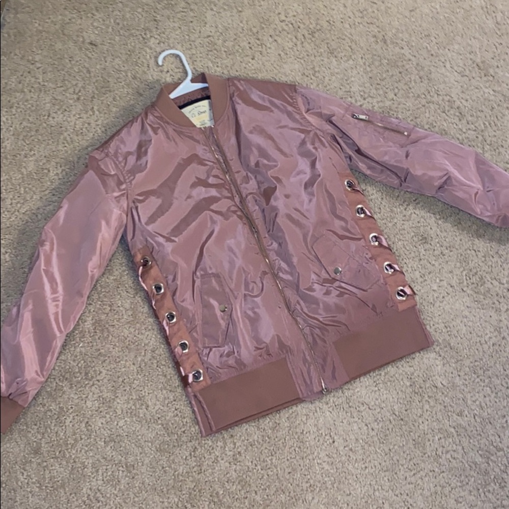 Fashion Nova Pink Tie Jacket